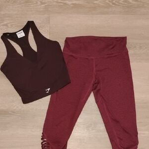 Gymshark Burgundy Sports Bra